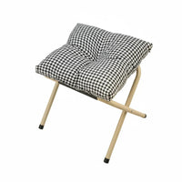 Multi-Purpose Upholstered Footstool space-efficient Size Footrest Space-Saving Small Stool Stable Support for Office Workers, Students, Seniors, Living Room, Bedroom, Entryway