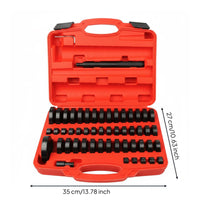 52 Pieces Bearing Race and Seal Driver Set Heavy Duty Bearing Installer Remover Kit Rust Resistant Automotive Tools for Workshop, Garage