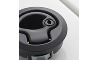Flush Mount Key Locking Latch Design Round Push Button Latch Flush Mount Handle for Ambulance, RV, Trailer