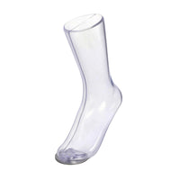 Transparent Stocking Display Form Clear Stocking Display Mold Plastic Mannequin Foot Glossy for Retailers, Photographers, Product Photography, Visual Merchandising
