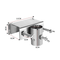 Thickened Metal Umbrella Pole Clamp Screw-Tightened Umbrella Mounting Clamp Sturdy Vehicle Accessory Smooth Finish