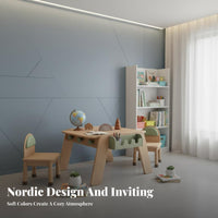 Kids Table and 2 Chairs Set Multi-Functional Kids Wooden Table and Chair Set Rounded Edges Young Child Study Desk with 2 Chairs for Kindergarten