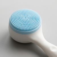 Silicone Face Cleansing Brush Manual, Handheld Scrubber for Daily Skincare Enthusiasts Shower Use