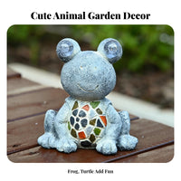 Automatic On/deactivate Frog Garden Light No Wiring Solar Frog Statue Weatherproof for Patio, Pathway, Balcony