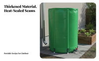 Foldable Rain Barrel Large Capacity Portable Rainwater Collector Weather-Resistant Use Portable Rainwater Collection System for Homeowners, Garden