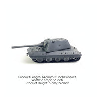 Vehicle Tank Model Rotating Turret German Heavy Tank Model   Collectible for Desk