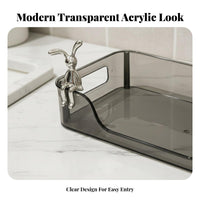 Transparent 360-Degree Rotating DesignDegree Rotating Makeup organizer Space Saving Cosmetic Organizer Easy to Clean Vanity reachory Large Capacity for Women, Teens, Gift Givers, Bathroom Counter, vanity table Top, Bedroom, Kitchen