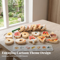 Fruit and Vegetable Lacing Beads Food Threading Toy Colorful Child-Led Threading and Lacing Toy