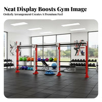 Kettlebell Storage Stand Large Capacity Multi-Tier Gym Rack Space Saving Fitness Equipment Organizer for Personal Trainers