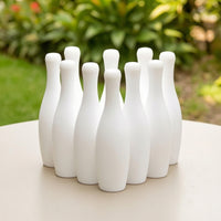 10 Pieces Mini Bowling Pin Toy Indoor Bowling Pin Toy Game Miniature Smooth for Children, Playroom, Home