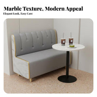 Light Luxury Design Upholstered Dining Booth Modern Design Channel Back Booth Luxurious Cushioning Restaurant Seating Tufted Backrest for Business Owners, Interior Designers, Homeowners, Milk Tea Shop, Lounge Area, Kitchen Nook, Living Room