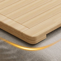 No Box Coil Needed Foldable Bed Board Heavy Duty Hard Bed Slats Easy Assembly Solid Wood Mattress Foundation Breathable for Tatami Room