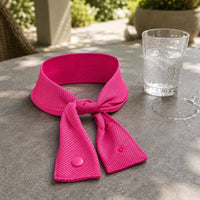 Perforated Neck Cooling Scarf Textured Mesh Cooling Scarf Soft Snap Button Neck Wrap Flexible for Athletes
