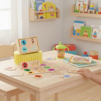 Number Matching Puzzle Hand On Learning Wooden Number Matching Board Screen Fun Child Centered Math Boards for Young Children, Preschool, Classroom