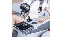Cup-Holder Car Fan Adjustable Air Circulation 3-Speed Car Fan