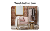 Comfortable Cushion Curved Back Single Armchair Rust-Proof Frame Indoor Furniture Modern Design Home Seating Textured Textile for Business Owners, Interior Designers, Beauty Salon, Reception Area, Boutique, Living Room
