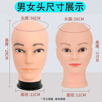 Taolisi Faceless Foam Head Model with Stand for Wig and Makeup Practice