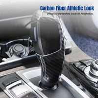 Carbon Fiber Gear Knob Cover for Luxury Car, Interior Upgrade, Fits 3 Series, 5 Series, 5GT, 7 Series, X3, X Line, X5, X6