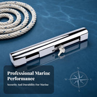 Outboard Lock Key Cylinder Stainless Steel Outboard Lock Rectangular Bar
