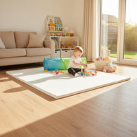 Crawling Mat Protector Machine Washable Infant Play Mat Cover Dust-Resistant Snug Playmat Sheet for Infants, Young Children