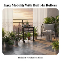 Rolling Plant stand With casters Rolling Pot Mover Floorgentle for Living Room