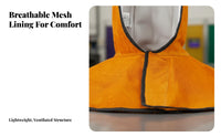 Heat-Proof Proof Metal Joining Hood Fireproof Stitching Cowhide Metal Joining Hood Adjustable Fit for Welders, Metalworkers, Grinding