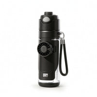 water Bottle with Fan Portable Misting Bottle with Strap Lightweight for Outdoor Sports