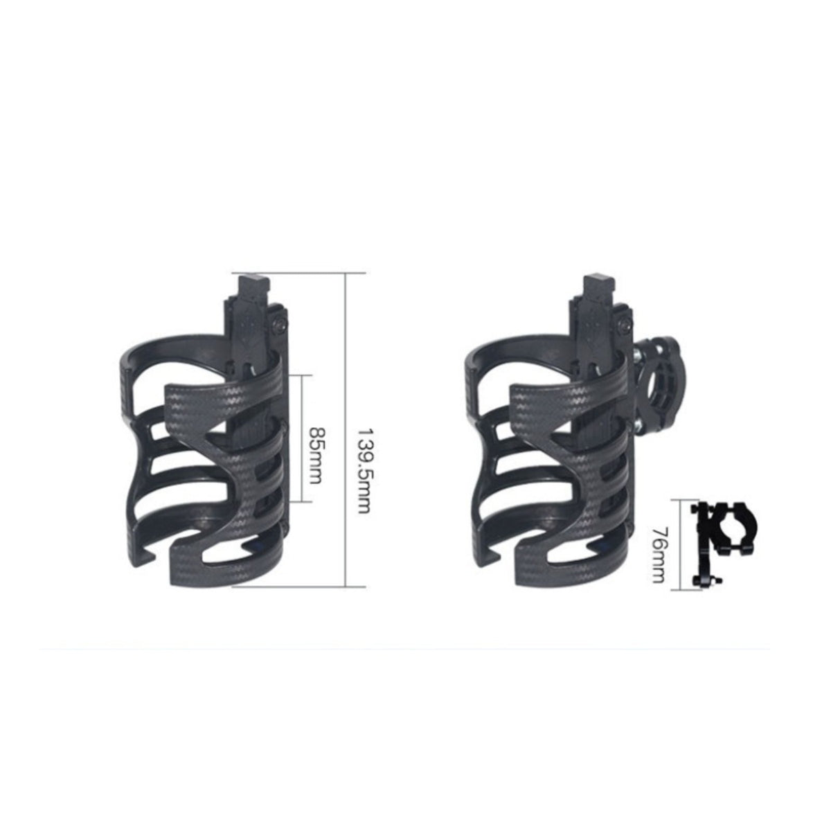 Easy Installation Two-Wheeler Cup Holder Anti-Slip Motorcycle Drink Holder Secure Grip Scooter Water Bottle Holder Sturdy and Stable for Food Delivery Riders, Motorcyclists, Commuters, Outdoor Riding, Commuting