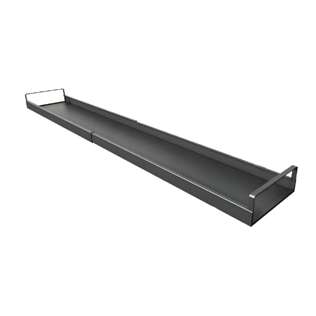 Tool-Effortless Installation Steel Cooktop Back Organizer No Drilling Required Attachable Cooktop Top Shelf Adjustable Size for Renters