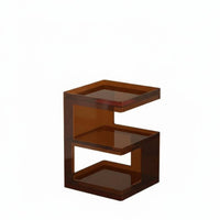 With Storage Shelf C-Shaped Side Table Multi-Functional C-Shaped Magazine Table Multifunctional Nightstand Modern Design for Apartment Dwellers, Students, Homeowners, Living Room, Bedroom, Small Spaces, Reception Area