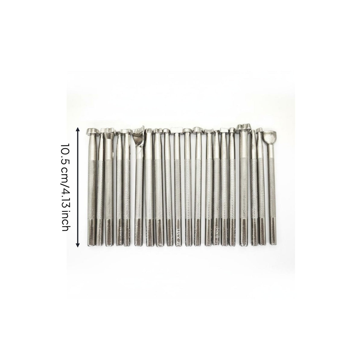 20 Pieces Ceramic Stamping Tool Set Decorative Pattern Pottery Embossing Tool Ergonomic   Supply for Craft Workshop