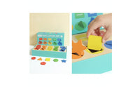 Shape Sorting Box with Tray Fine Motor Shape Sorting Toy Geometric Matching Toy Learning Matching Box Sensory for Toddlers
