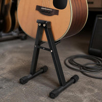 Foldable A-Frame Guitar Stand for Acoustic Electric Bass Guitars, Detachable Portable Instrument Display Rack