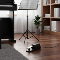 6.5mm Standard Connector Sustain Pedal Long-Lasting Universal Keyboard Sustain Pedal Fast Rebound Musical Instrument Accessory Anti-Slip Design for Pianists, Musicians, Beginners, Music Practice, Home Studio, Stage Performance