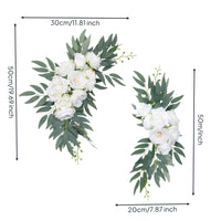 2 Pieces Wedding Arch Flower Easy to Reuse Wedding Arch Flowers Long-Lasting