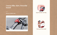 Bike Alert Horn, Universal Fit, Powerful Sound, Cycling Gear