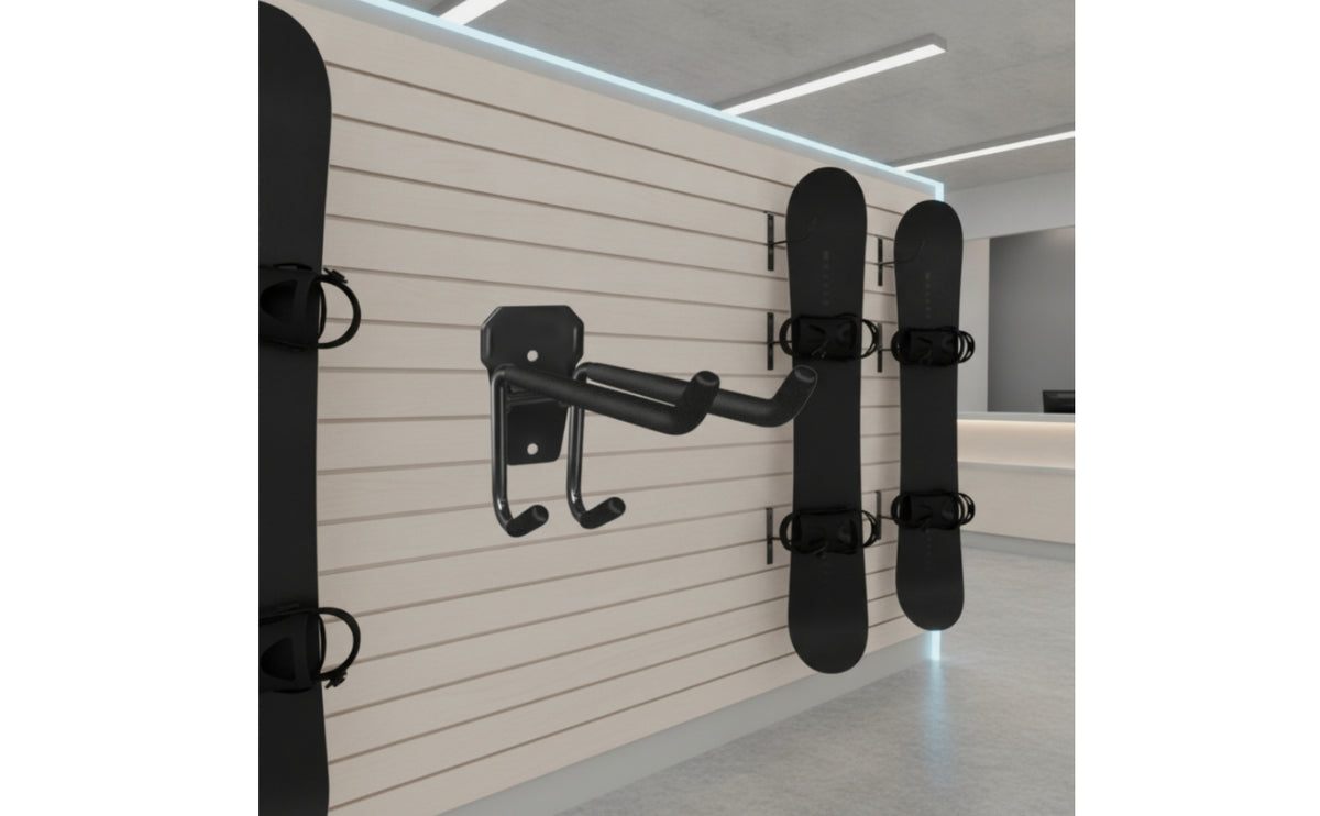 Snowboard Wall Rack Space Saving Snowboard Display Hanger Heavy Duty Ski Storage Mount for Garage, Bedroom, Apartment