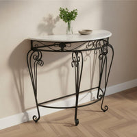 Iron Console Table Sturdy Structure for Corridor