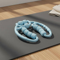 Adjustable Width U-Shaped Leg Roller Spiky Massage Points Clamp Design Muscle Massager Fitness Equipment for Post-Workout