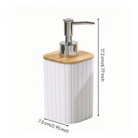 Ribbed Soap Dispenser Minimalist Soap Dispenser with Pump Sturdy Container Eco-Friendly for Kitchen