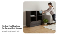 Adaptable Cube Shelf Stackable Interconnectable Cube Rack Versatile Large Capacity for Students, Adults, Living Room, Playroom