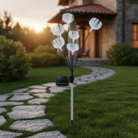 Solar Fiber Light Auto on Deactivate Outdoor Lighting Color Changing