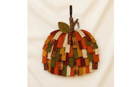 Pumpkin Door Hanger Rustic Patchwork Pumpkin Farmhouse Decorations for Entryway