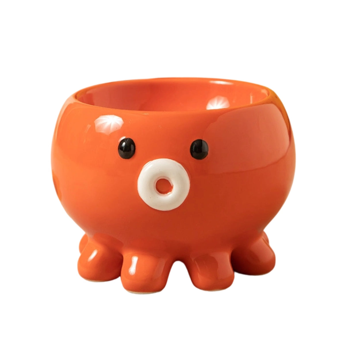 Sea Creature Design Raised Pet Bowl Dishwasher Elevated Ceramic Design Raised Pet Bowl Non Slip for Small Dogs, Feeding Station