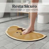Dachshund Diatomaceous Earth Bath Mat, Non-Slip Absorbent Bathroom Floor Mat for Home Entrance