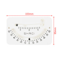 Rectangular Face Marine Bubble Level Printed Scale Dual Tube Tilt Indicator Mounting Holes for Boat