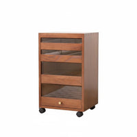 Multi-drawer Wooden Cabinet Storage Organizer Apothecary Chest Mobile Solid Wood Construction Space Saving Suitable for Hobbyists Homeowners Living Room Bedroom