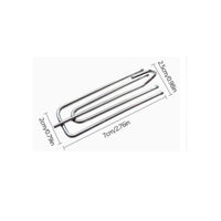 40 Pieces Four-Prong Curtain Hook Metal Curtain Pleater Hook Sturdy for Bedroom