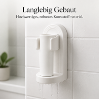 INS Style Wall-Mounted Toothbrush Holder with Suction Cup Mirror for Bathroom