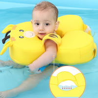 Cartoon Design Underarm Swim Band Adjustable Size Anti Tip Baby Buoyancy Aid Leg Support Deer Swim Buoyancy Aid for Babies, Toddlers, Children 3-4 Years